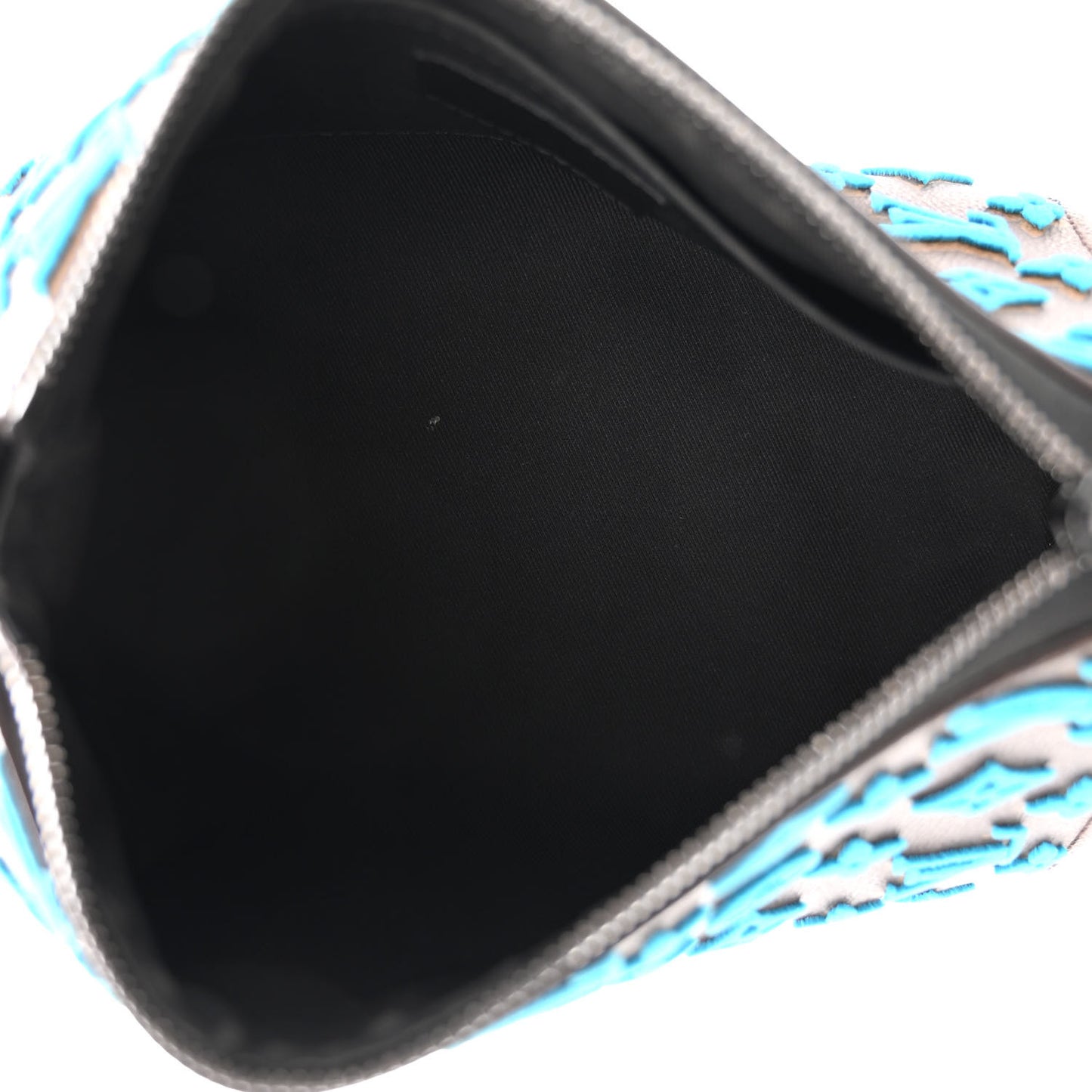Monogram Tuffetage Triangle Messenger Turquoise