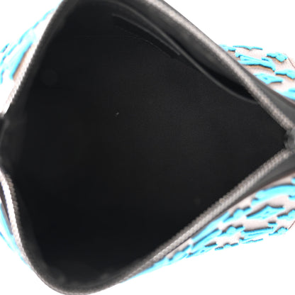 Louis Vuitton Monogram Tuffetage Triangle Messenger Turquoise 5 of 9