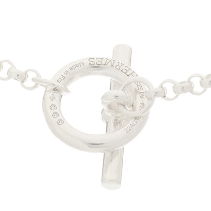 Hermes Sterling Silver GM Chaine D'Ancre Echainee Pendant Necklace 5 of 6