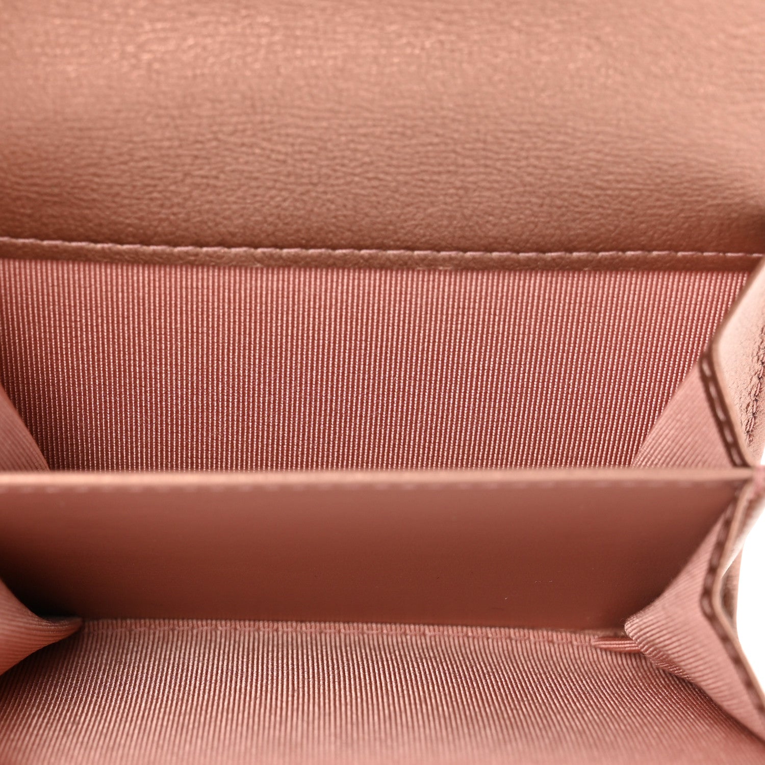 Chanel Metallic Calfskin Quilted Reissue Flap Card Holder Wallet Copper Pink 5 of 8