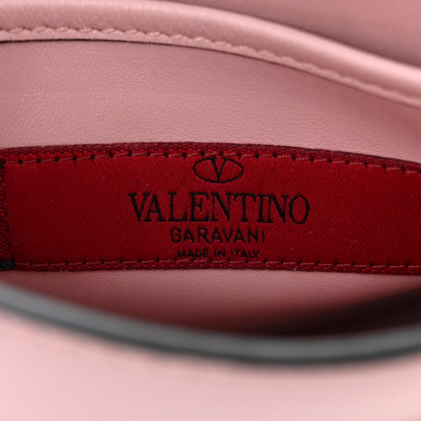 Calfskin Small My Rockstud Saddle Bag Rose Quartz