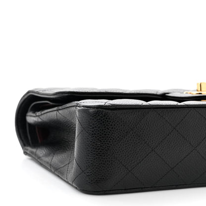 Chanel Caviar Quilted Medium Double Flap Black 9 of 11