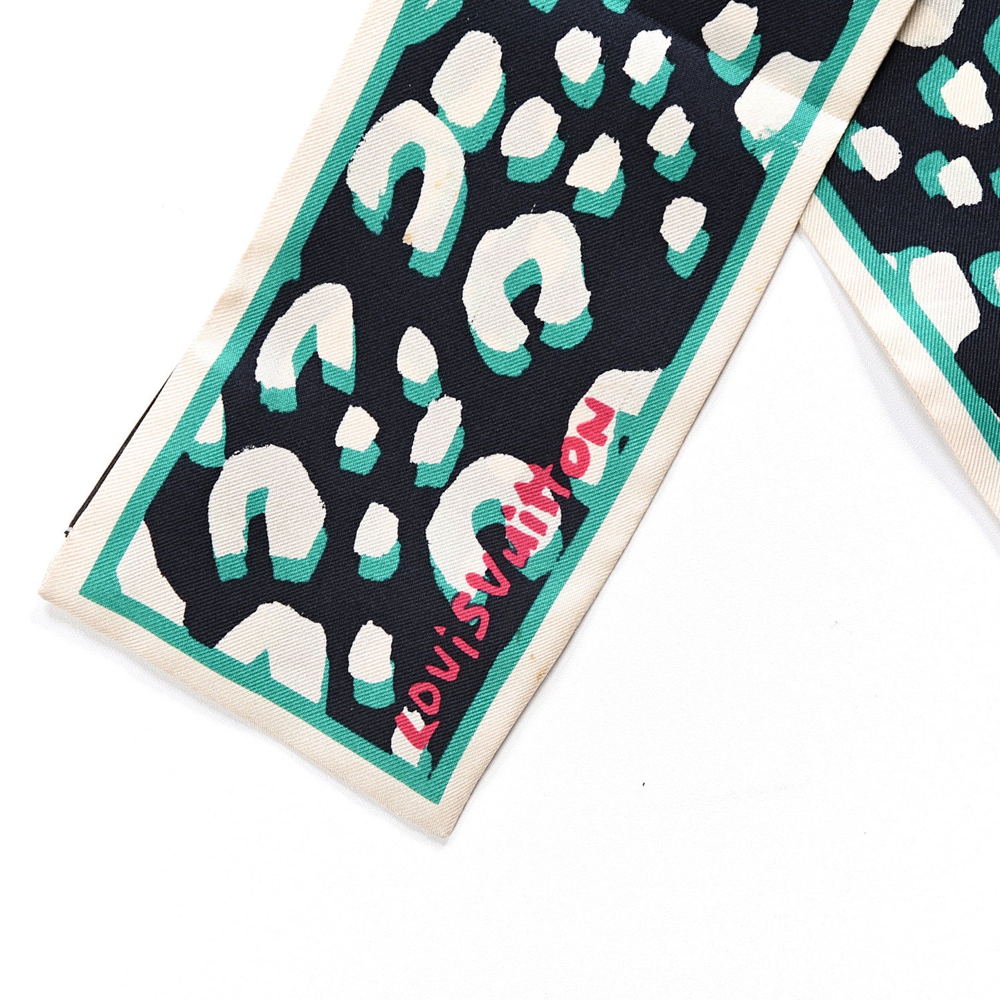 Silk Leopard Bandeau Blue Infini