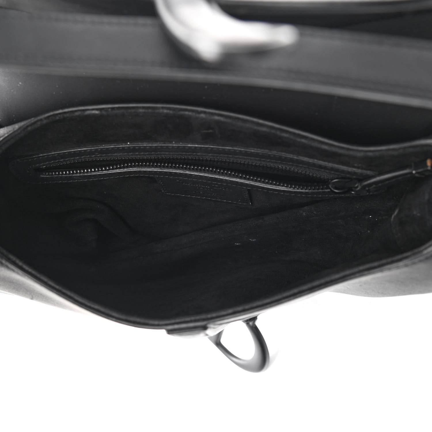 Christian Dior Ultra Matte Calfskin Saddle Bag Black 5 of 13