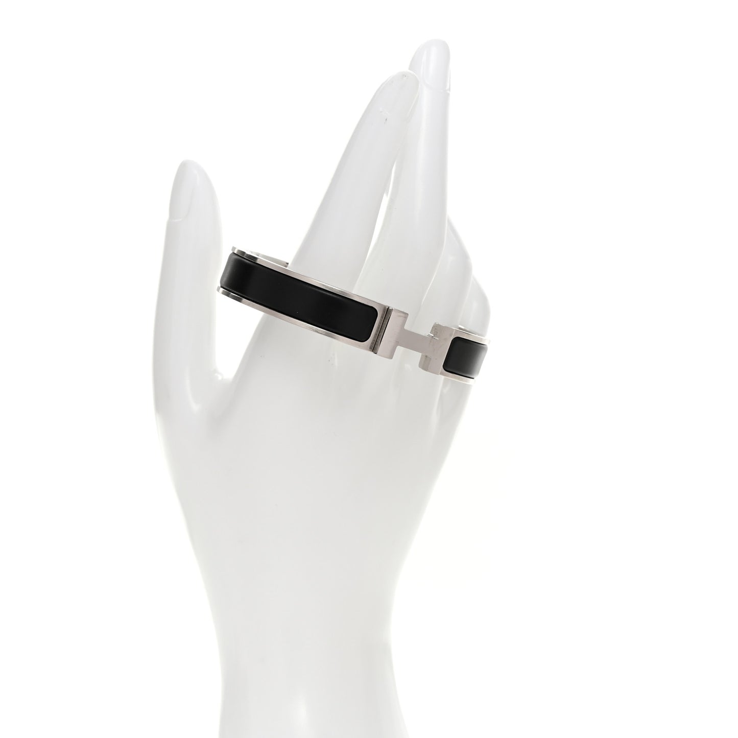 Matte Enamel Narrow Clic Clac HH Bracelet Black