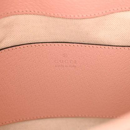Gucci GG Supreme Monogram Textured Dollar Calfskin Web Small Ophidia Bucket Shoulder Bag Rose Pink 6 of 10