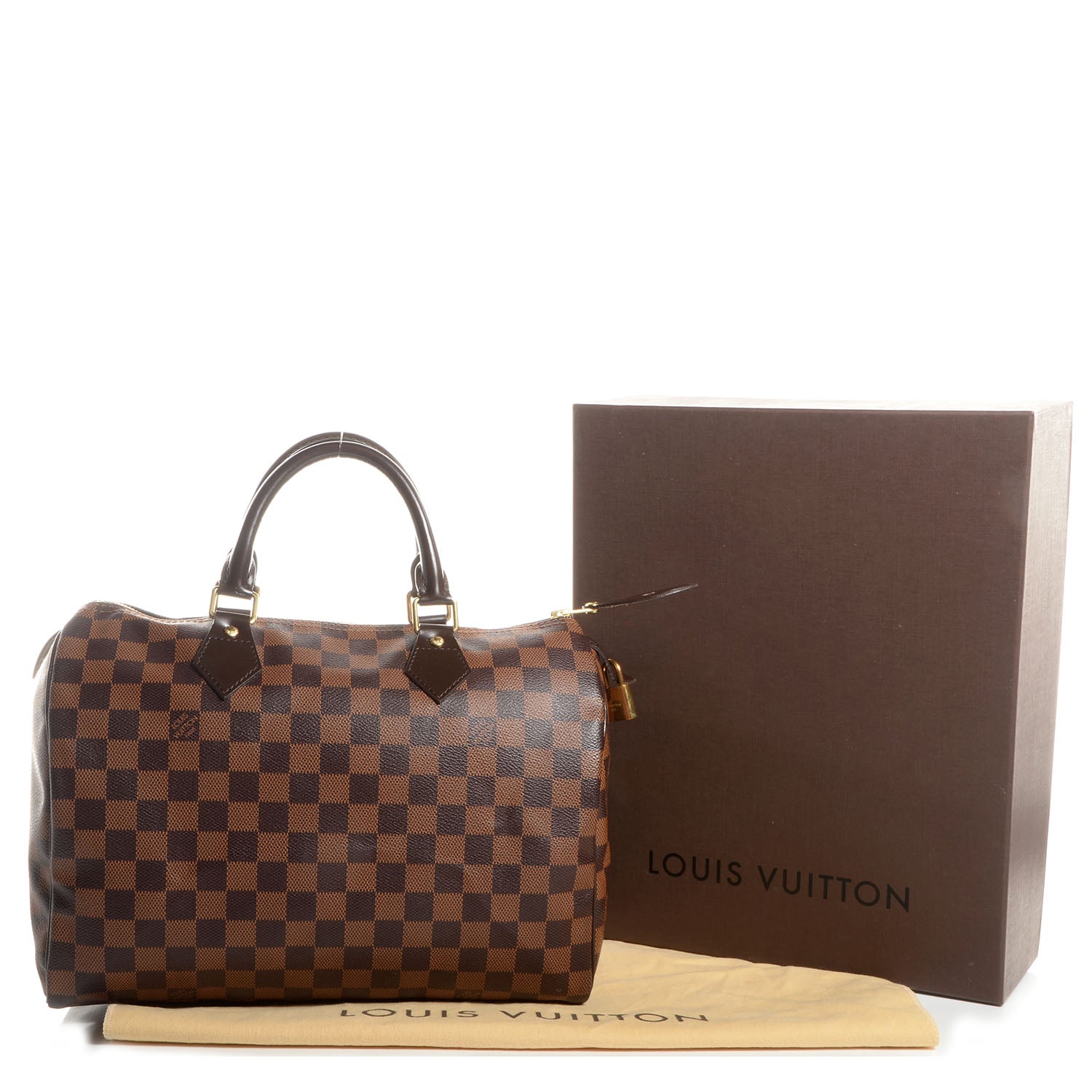 Louis Vuitton Damier Ebene Speedy 30 5 of 8