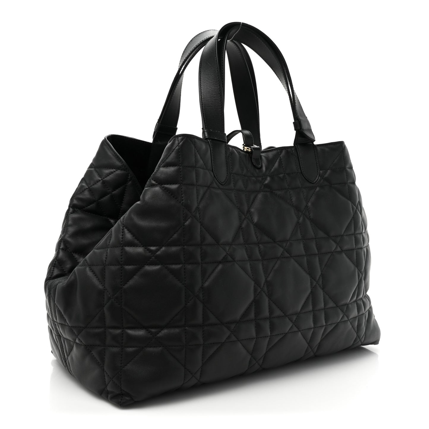 Calfskin Macrocannage Large Toujours Black