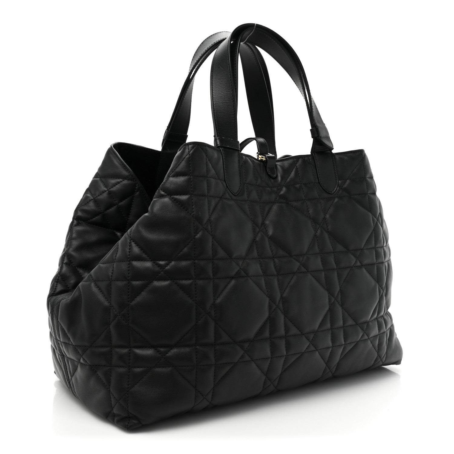 Christian Dior Calfskin Macrocannage Large Toujours Black 4 of 15