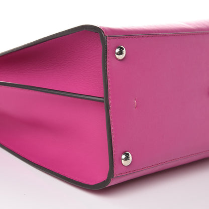 Fendi Vitello Dolce Shiny Nappa Petite 3Jours Tote Magenta Carbone 12 of 13