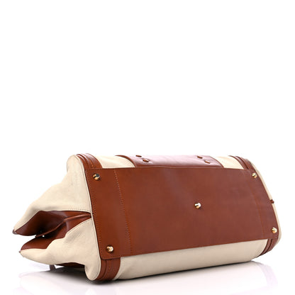 Chloe Calfskin Large Alice Satchel Husky White Tan 4 of 14