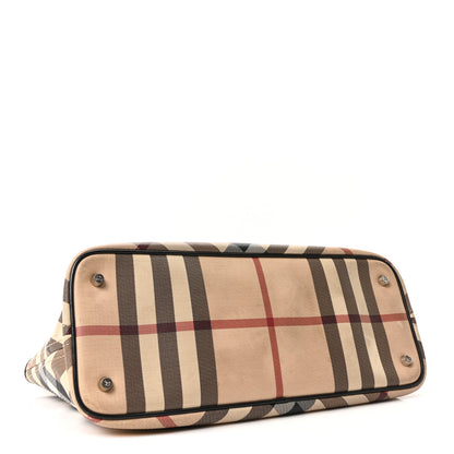 Burberry Supernova Check Small Nickie Tote Black 4 of 11