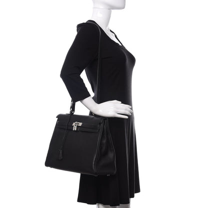 Hermes Togo Kelly Retourne 35 Black 2 of 41