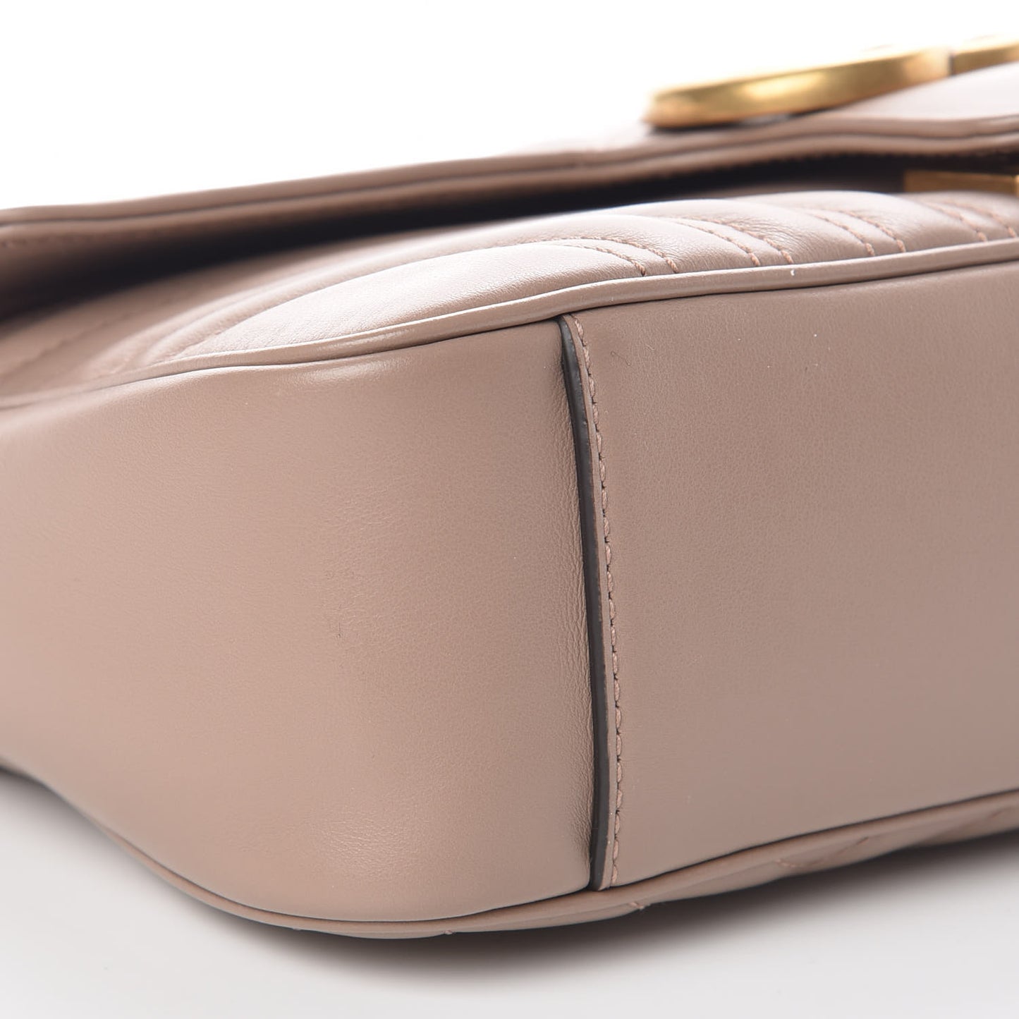 Calfskin Matelasse Small GG Marmont Shoulder Bag Porcelain Rose