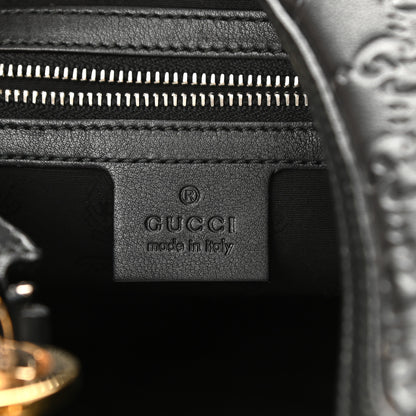 Gucci Guccissima Medium GG Twins Hobo Black 6 of 8