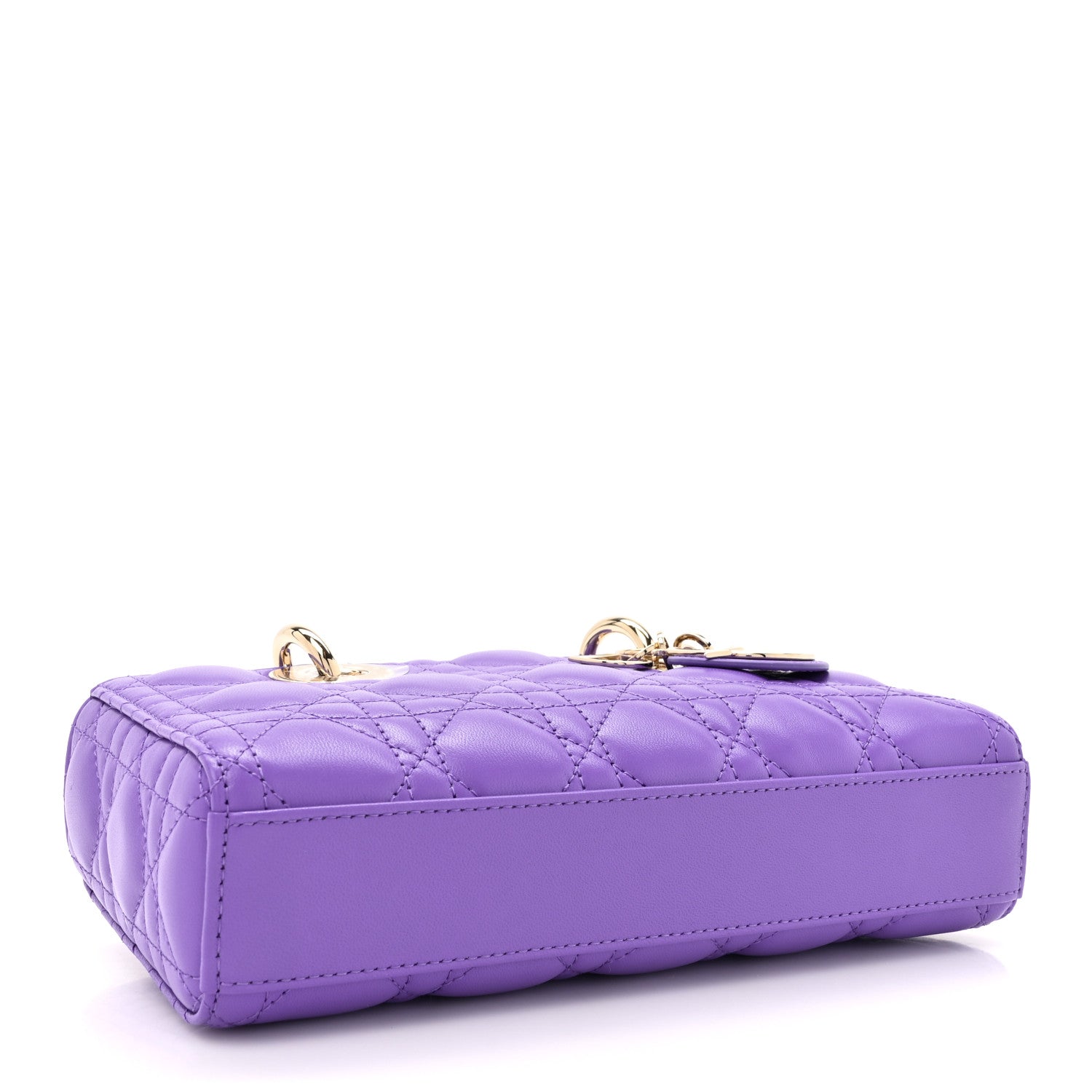 Christian Dior Lambskin Cannage Small Lady D-Joy Purple 4 of 10