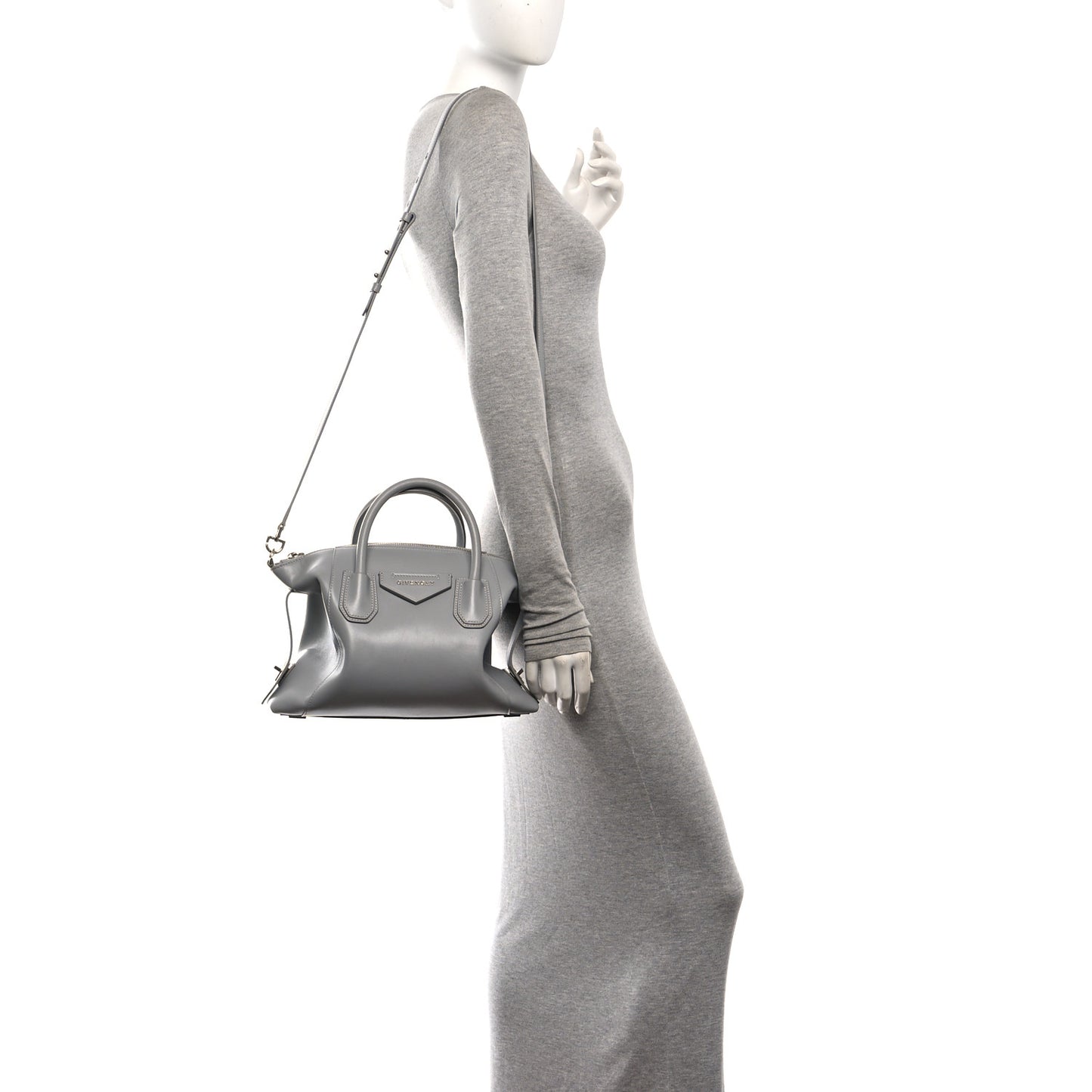 Soft Calfskin Small Soft Antigona Pearl Grey