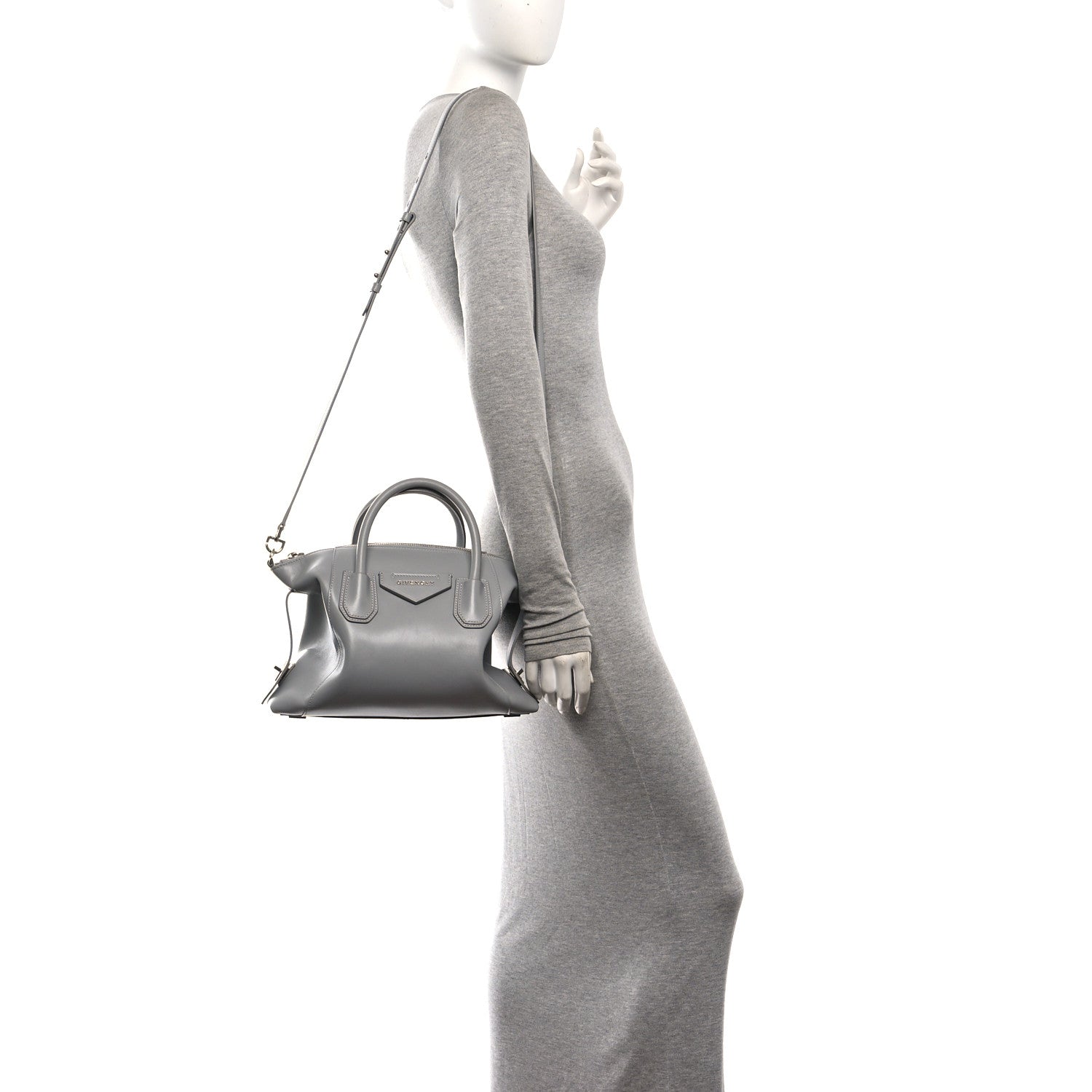 Givenchy Soft Calfskin Small Soft Antigona Pearl Grey 2 of 9