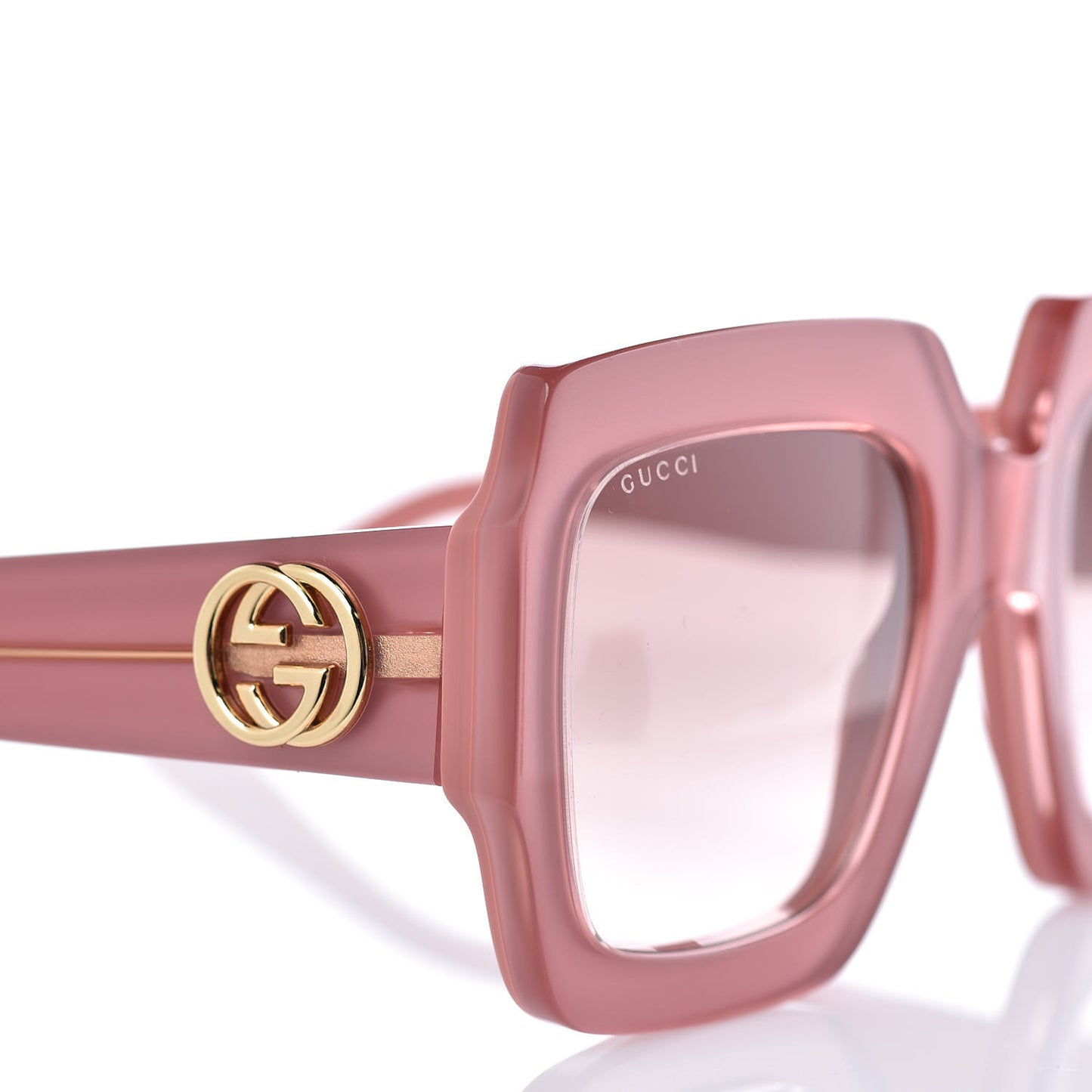 Square Frame GG0178S Sunglasses Rose Brown