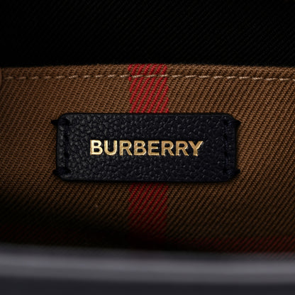 Burberry Calfskin Mega Check Small Banwell Tote Dark Canvas Blue 6 of 9