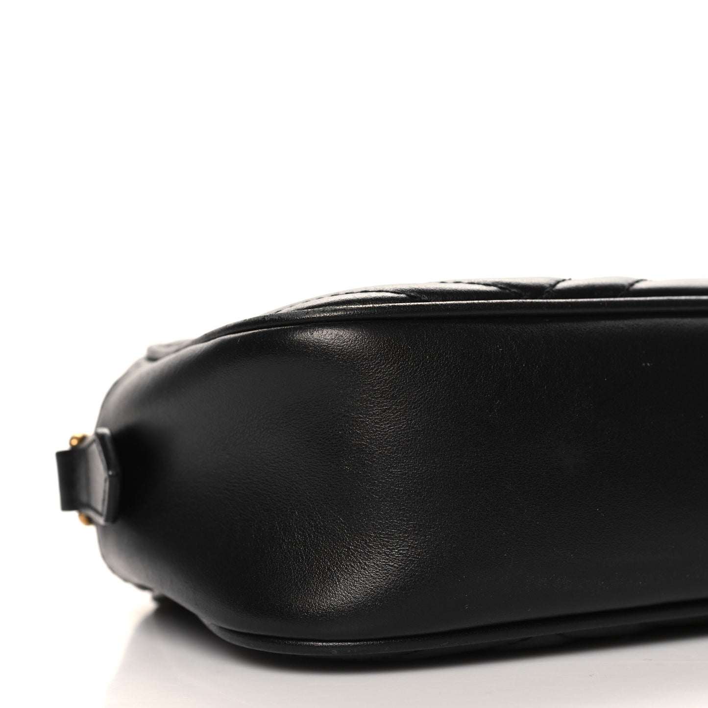 Calfskin Matelasse Small GG Marmont Chain Shoulder Bag Black