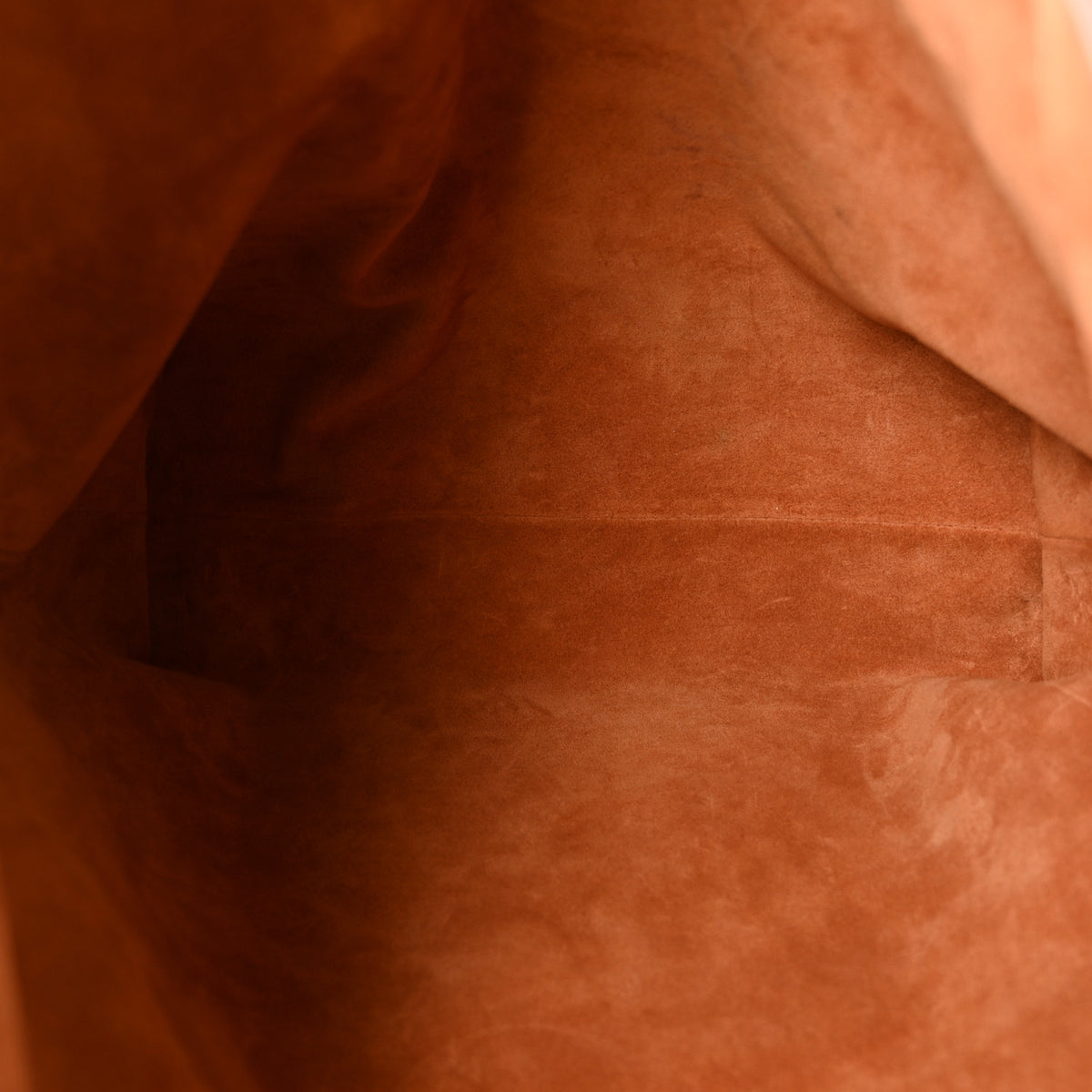 Grained Calfskin Low Key Cabas MM Cognac