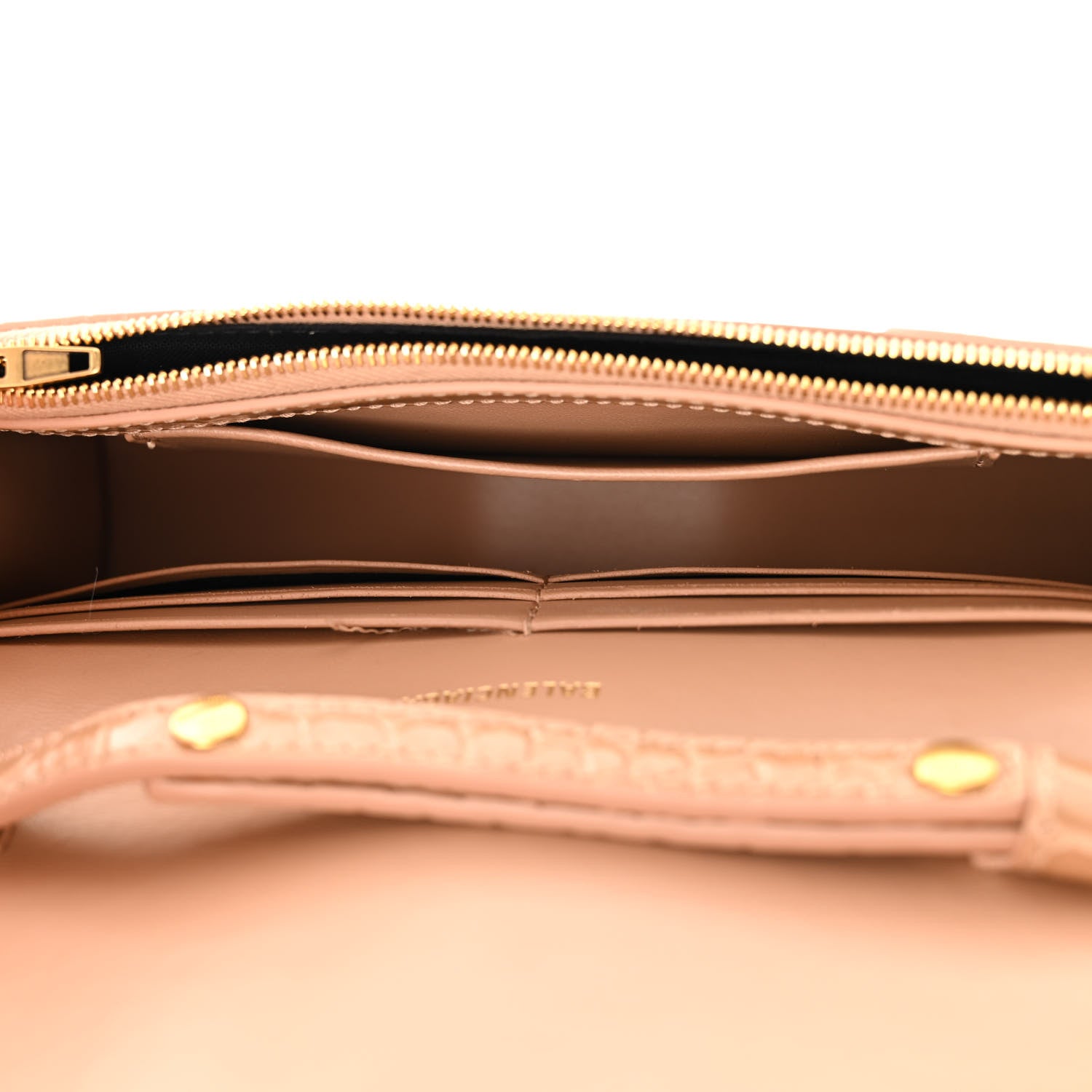 Balenciaga Shiny Calfskin Crocodile Embossed Hourglass Chain Bag Nude Beige 5 of 10