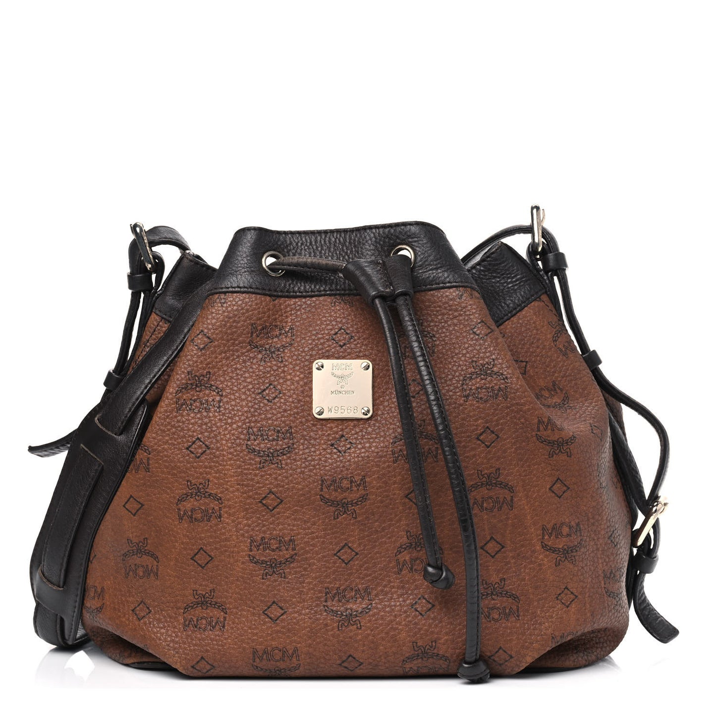 Visetos Essential Drawstring Bucket Bag Brown