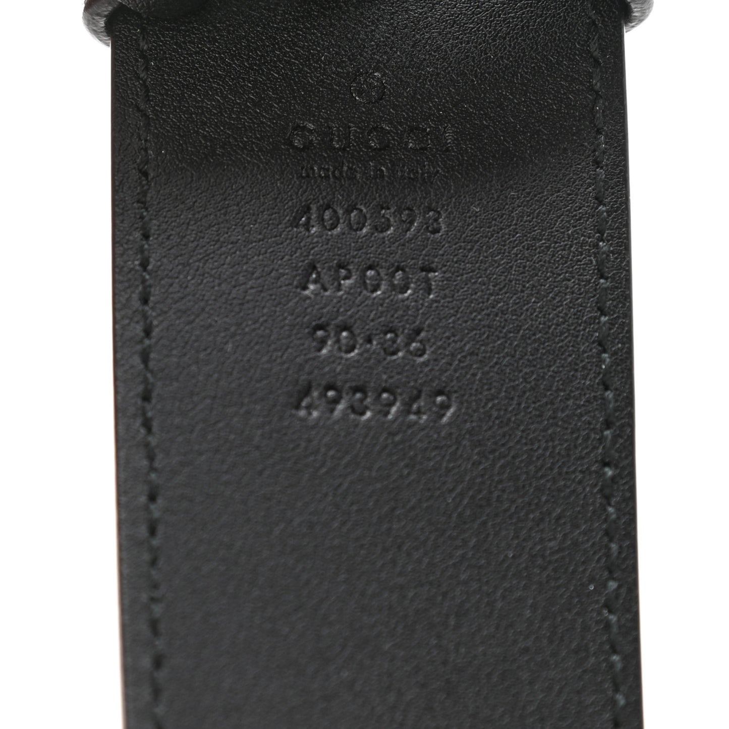 Calfskin Double G 40mm Belt 90 36 Black