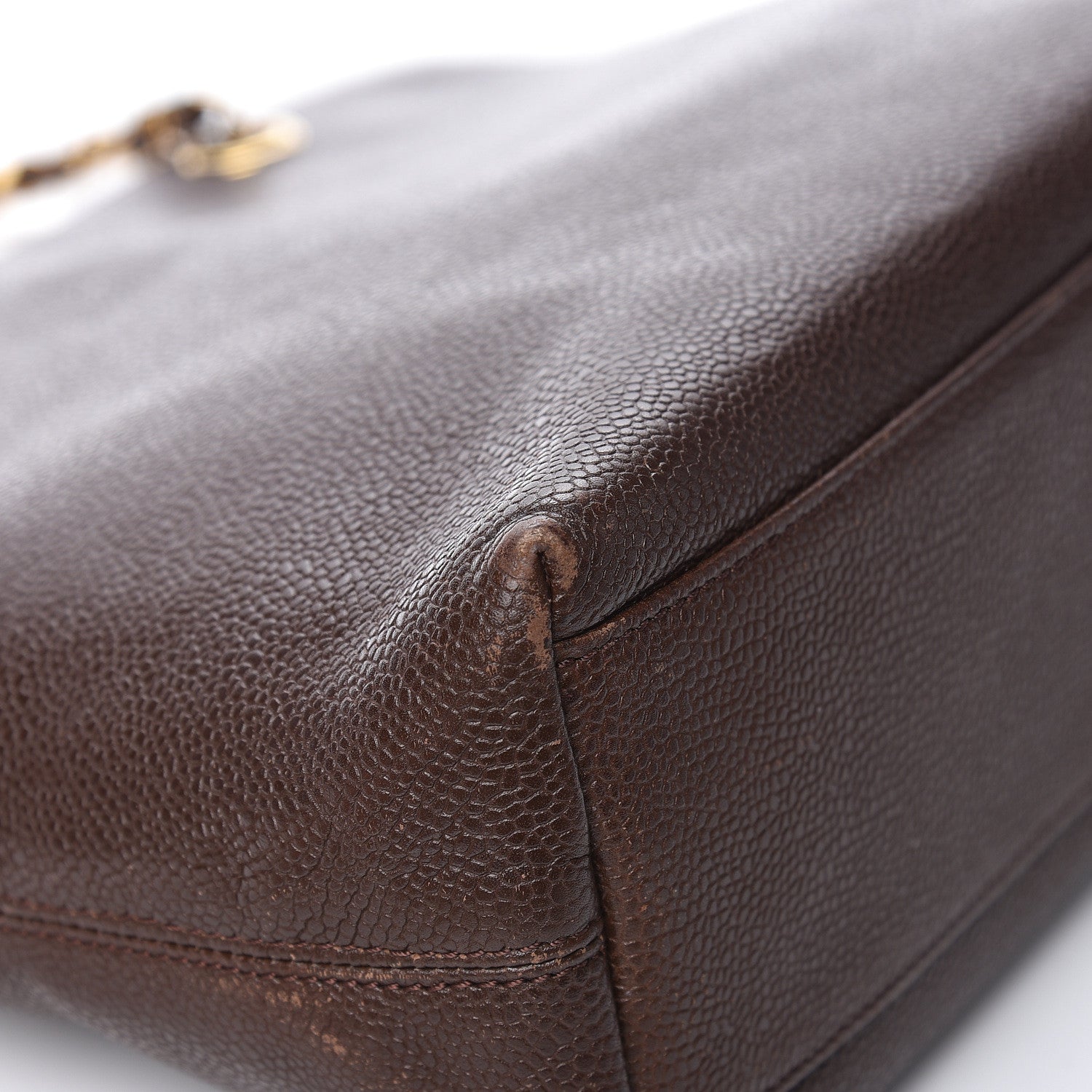 Chanel Caviar Shoulder Bag Brown 21 of 23