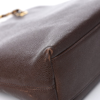 Chanel Caviar Shoulder Bag Brown 21 of 23
