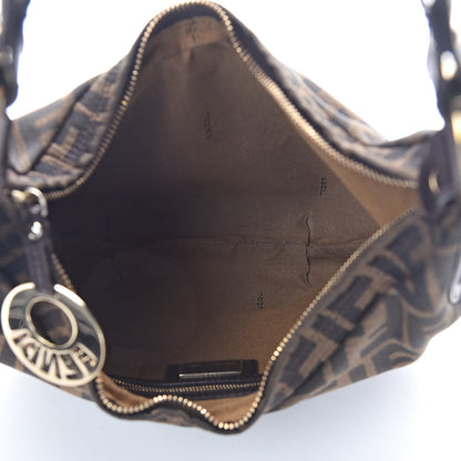 Fendi Zucca Cuoio Lucido Small Chef Hobo Tobacco Moro 5 of 9