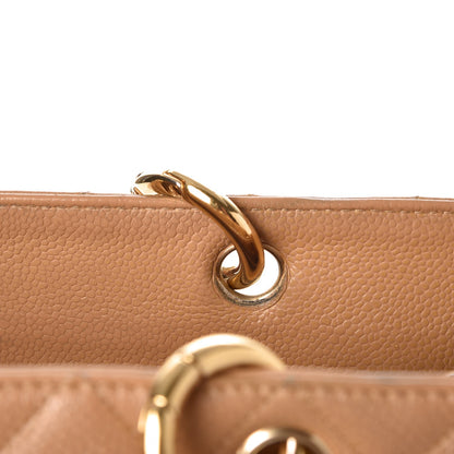 Chanel Caviar Quilted Grand Shopping Tote GST Beige 16 of 30