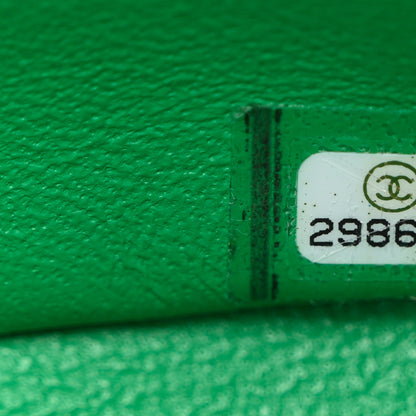 Chanel Lambskin Quilted Mini Square Flap Green 7 of 11