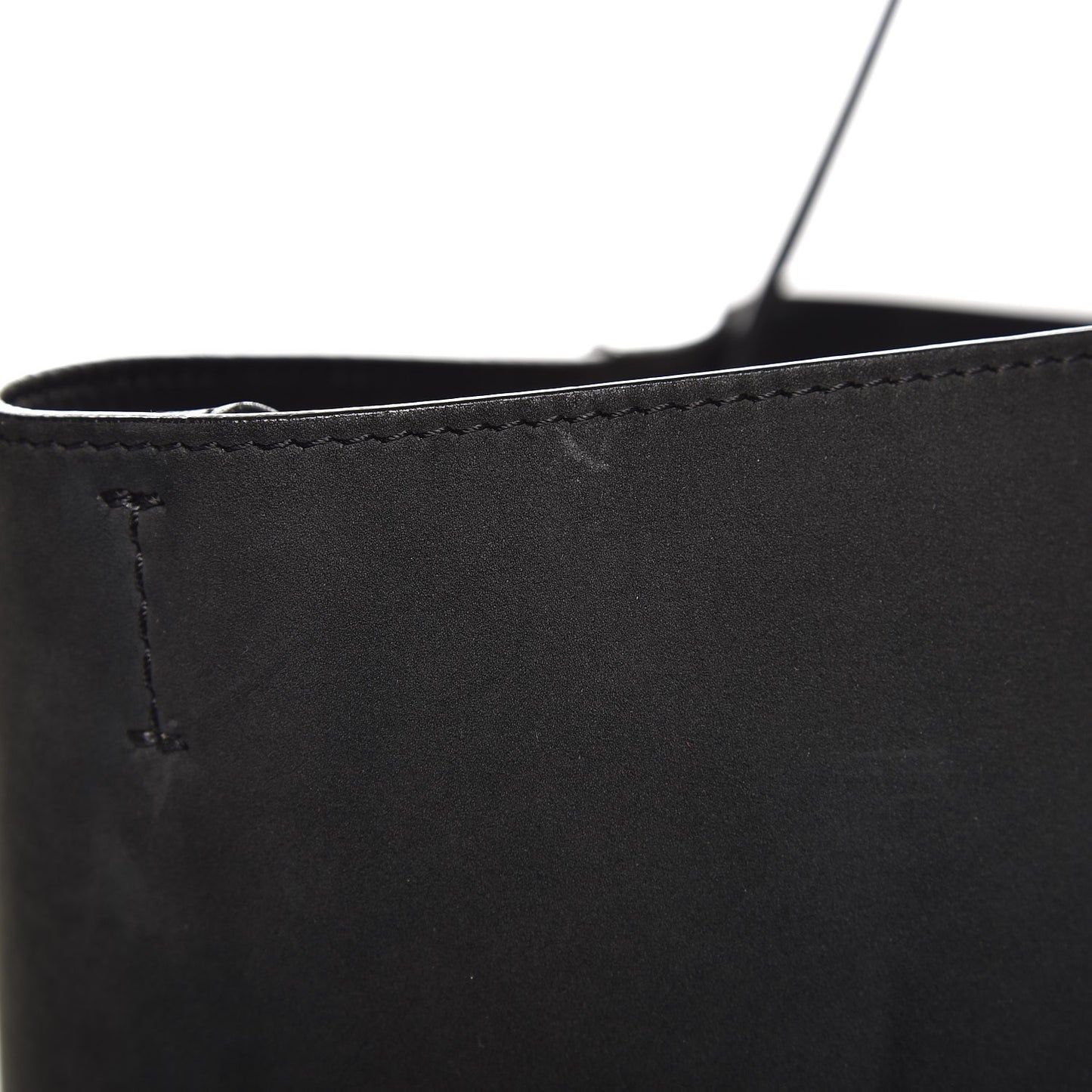 Smooth Calfskin Nubuck Medium Horizontal Cabas Phantom Black