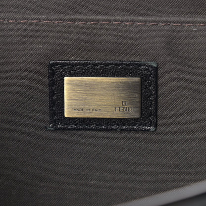 Fendi Nappa Patent B Bis Flap Bag Black 7 of 11