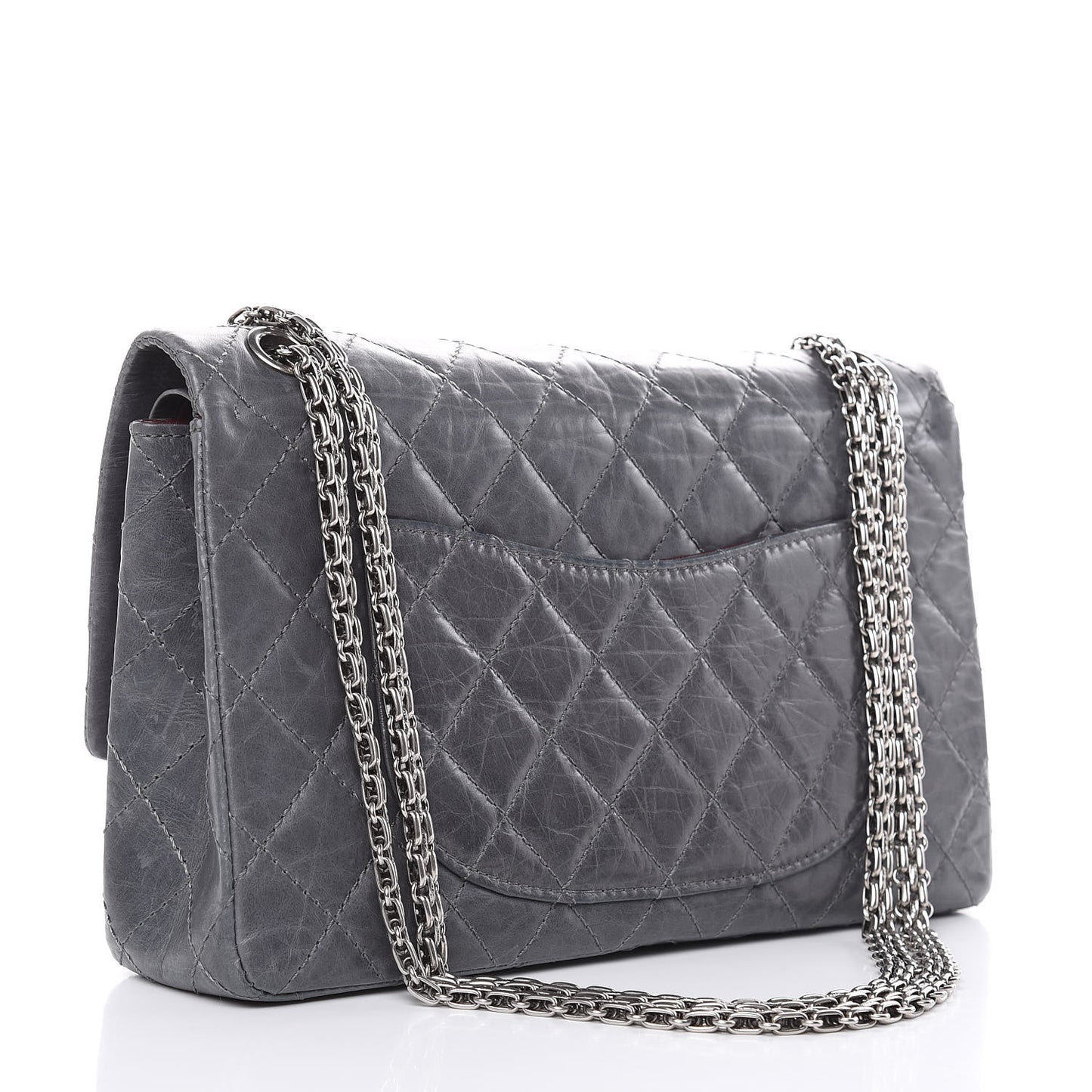Aged Calfskin Quilted 50th Anniversary 2.55 Reissue Flap 226 Grey