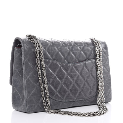 Chanel Aged Calfskin Quilted 50th Anniversary 2.55 Reissue Flap 226 Grey 4 of 18