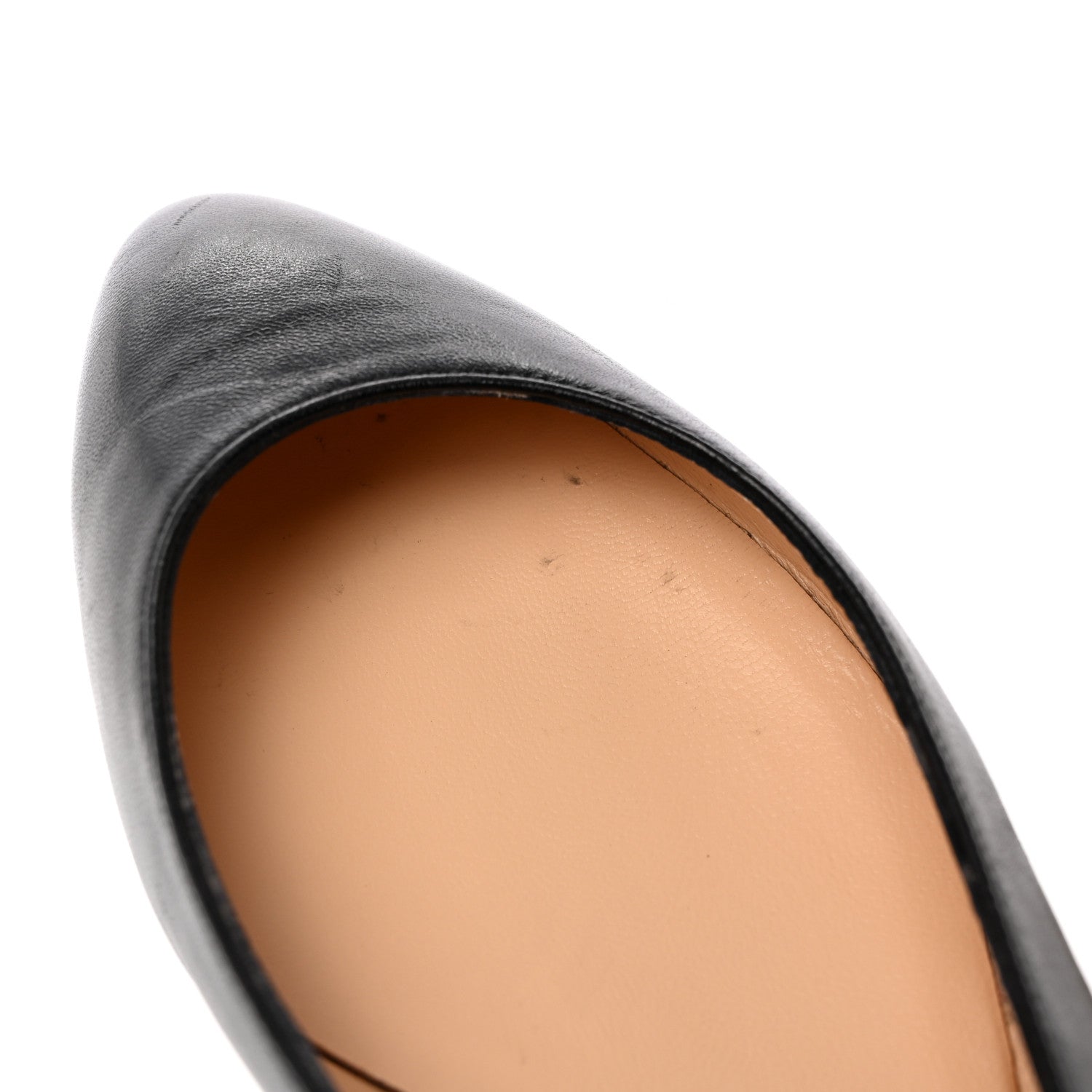 Christian Louboutin Shiny Nappa Ballalla Flats 37.5 Black 8 of 13