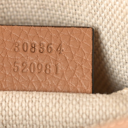 Gucci Pebbled Calfskin Small Soho Disco Bag Camelia 7 of 9