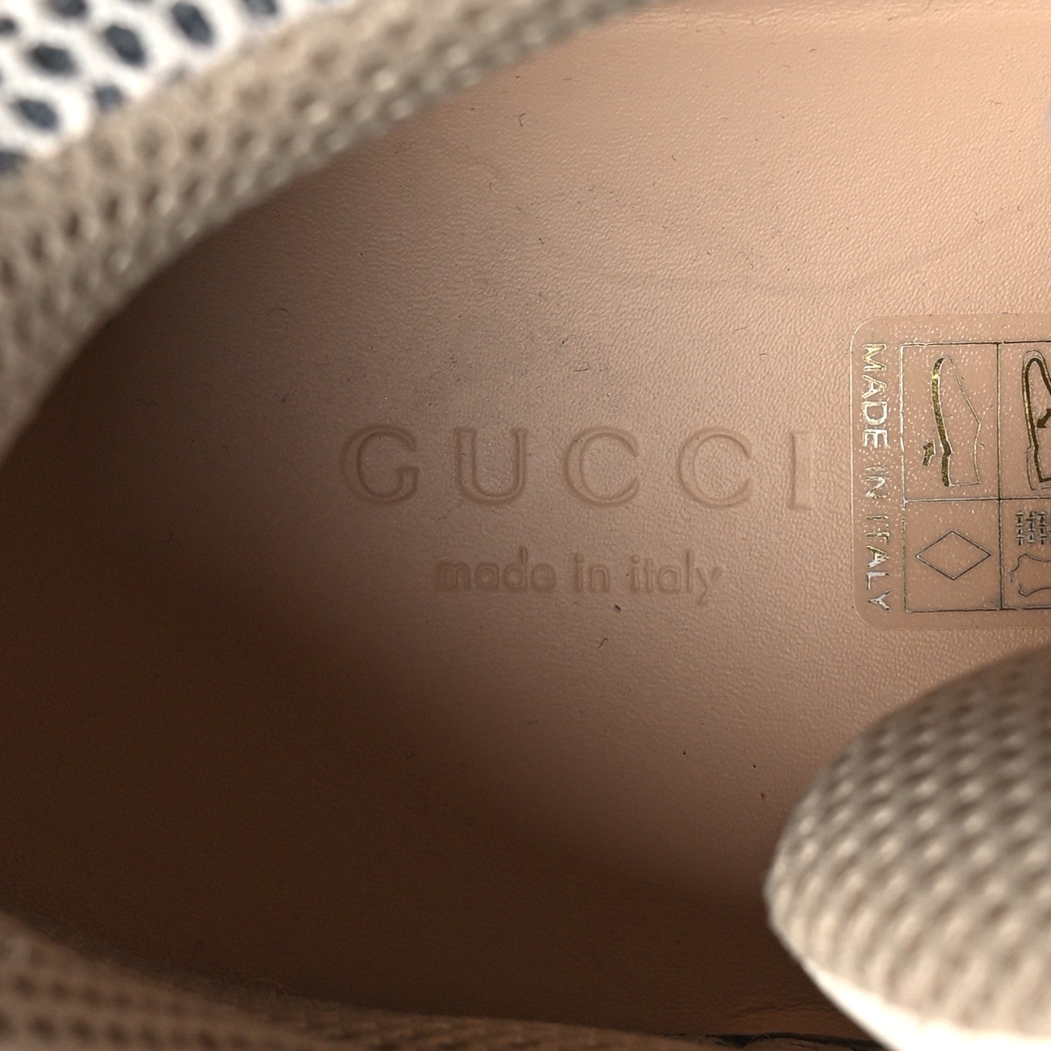 Gucci X SEGA Mesh Calfskin Suede Removable Crystals Womens Flashtrek Sneakers 37 Great White 6 of 8