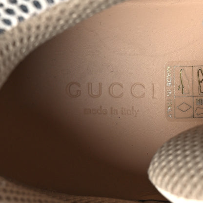Gucci X SEGA Mesh Calfskin Suede Removable Crystals Womens Flashtrek Sneakers 37 Great White 6 of 8