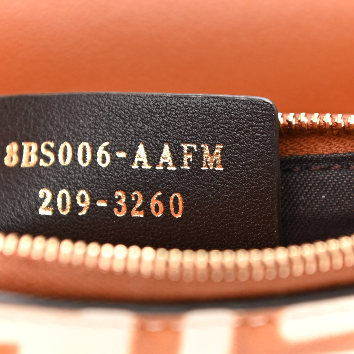 Fendi Vitello Soft F is Fendi Bi-Color FF 1974 Embossed Medium Envelope Wallet On Chain Camelia Saddler 7 of 10