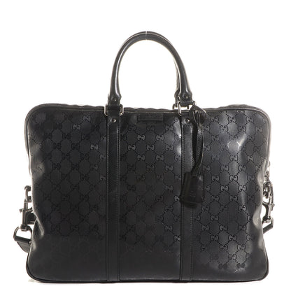 Gucci Imprime Monogram Medium Briefcase Black 1 of 9