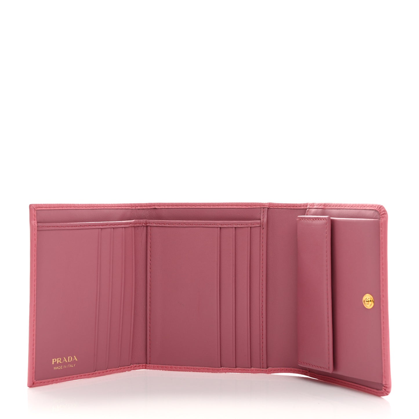 Vitello Move Tri-Fold Compact Wallet Geranio