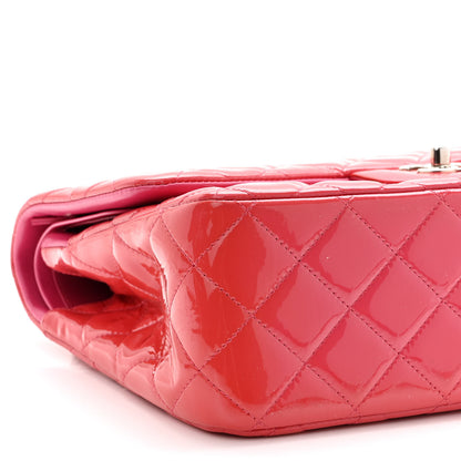 Chanel Patent Quilted Jumbo Double Flap Pink 9 of 10