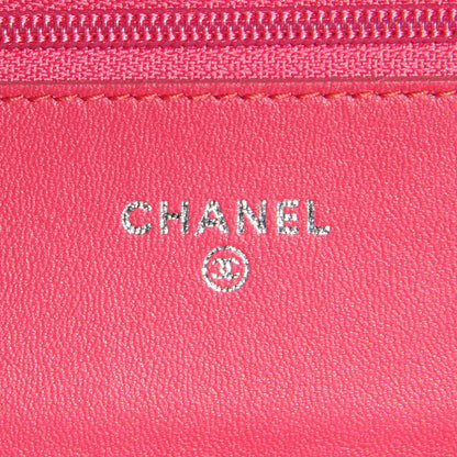 Chanel Lambskin Boy Wallet on Chain WOC Pink 6 of 8