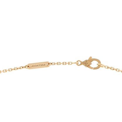 Van Cleef & Arpels 18K Yellow Gold Tiger Eye Vintage Alhambra Pendant Necklace 4 of 5
