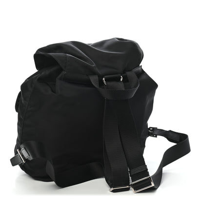 Prada Tessuto Nylon Saffiano Medium Backpack Black 3 of 8