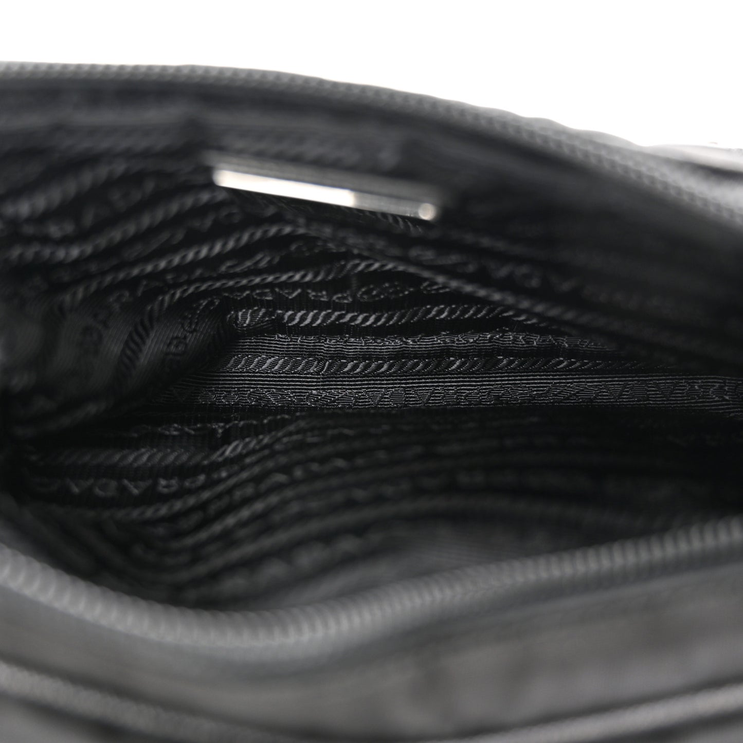 Tessuto Nylon Saffiano Belt Bag Black